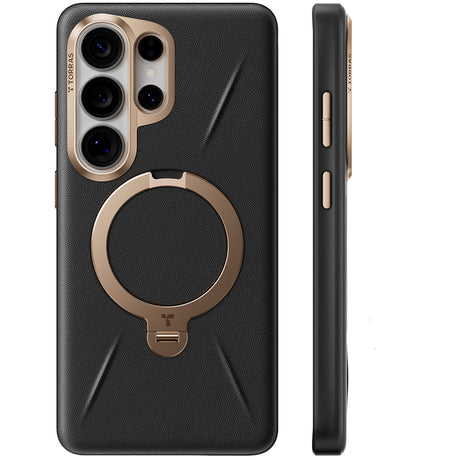 Husa de protectie Torras QPRO Leather compatibil cu Samsung Galaxy S26 Ultra, Negru