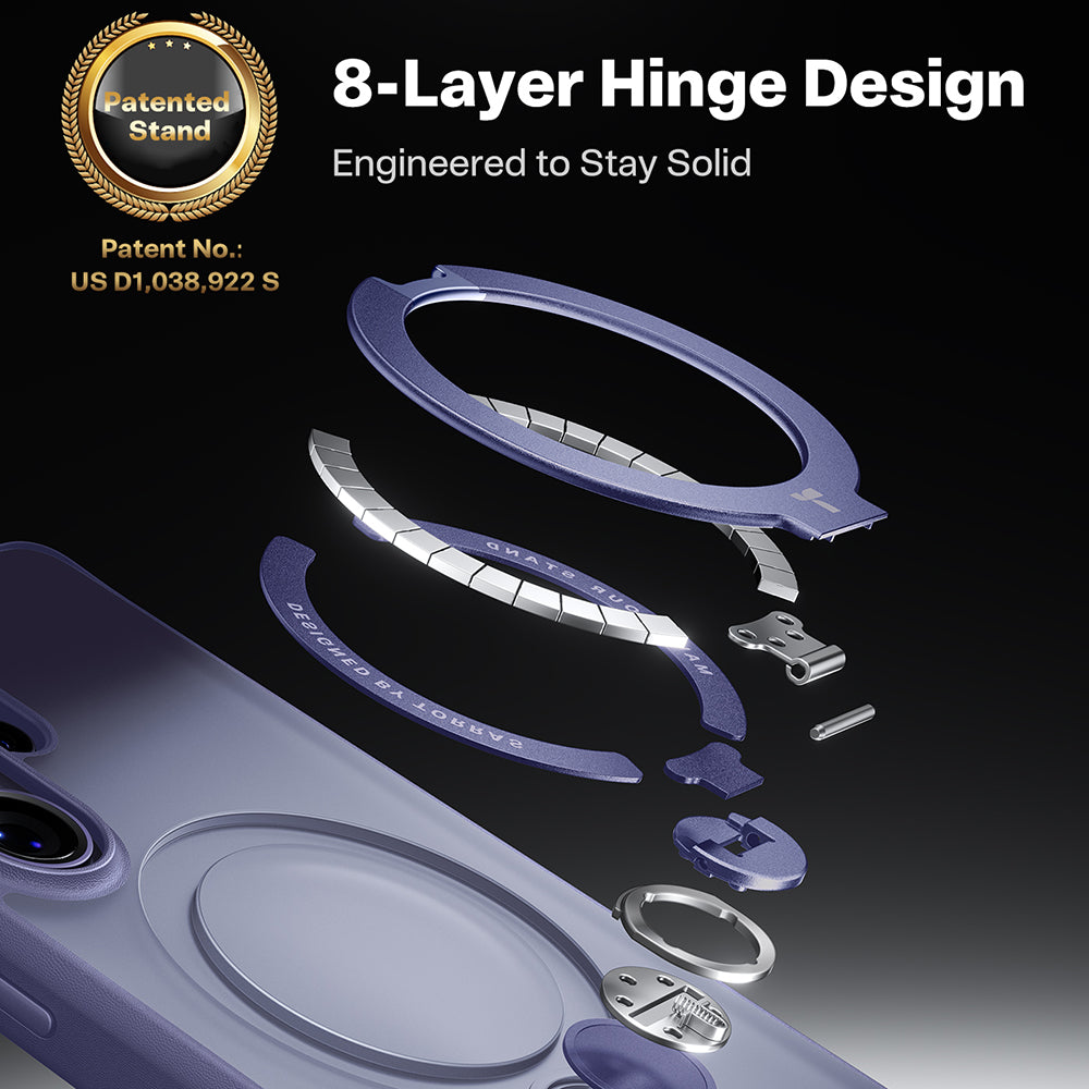 Torras Husa de protectie Torras Ostand Spin Series compatibil cu Samsung Galaxy S26 Ultra, Mov Inchis – imagine 3