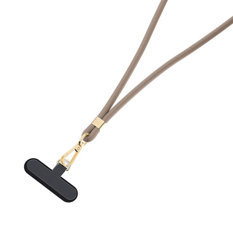 Suport 3mk Crossbody Cord Easy Clip Elite (RWS2-70), Luxury Design, Nylon, Durable, 0.8m, Universal, Auriu Taupe