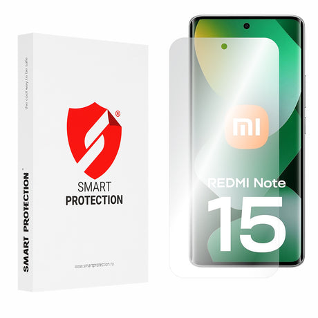 Folie de protectie Smart Protection Premium Classic (set de 2) compatibil cu Xiaomi Redmi Note 15 4G, Transparent