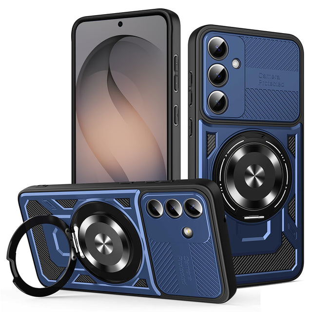 Husa de protectie Techsuit RuggedCam compatibil cu Samsung Galaxy S26, Albastru