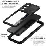 Husa de protectie ShellBox Waterproof IP68 compatibil cu Samsung Galaxy S26, Negru