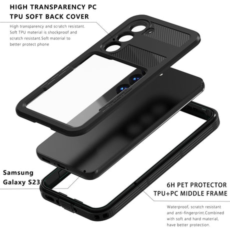 Husa de protectie ShellBox Waterproof IP68 compatibil cu Samsung Galaxy S26, Negru