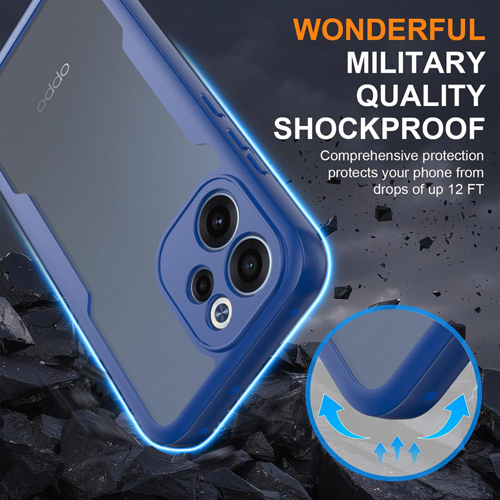 Folie de protectie Techsuit ColorVerse 360 Series + compatibil cu Oppo Reno15 F / Reno15 FS 5G, Albastru