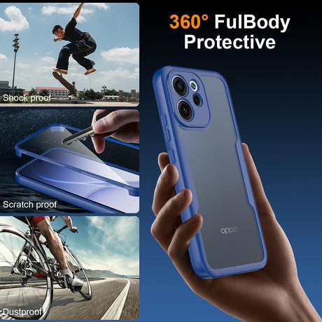 Folie de protectie Techsuit ColorVerse 360 Series + compatibil cu Oppo Reno15 F / Reno15 FS 5G, Albastru