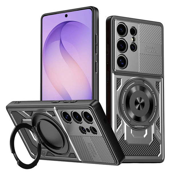 Husa de protectie Techsuit RuggedCam compatibil cu Samsung Galaxy S26 Ultra, Gri