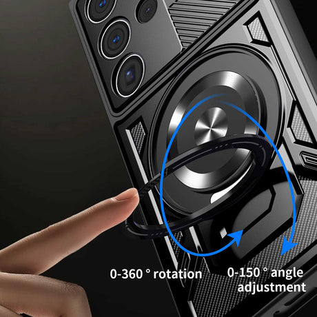 Husa de protectie Techsuit RuggedCam compatibil cu Samsung Galaxy S26 Ultra, Albastru