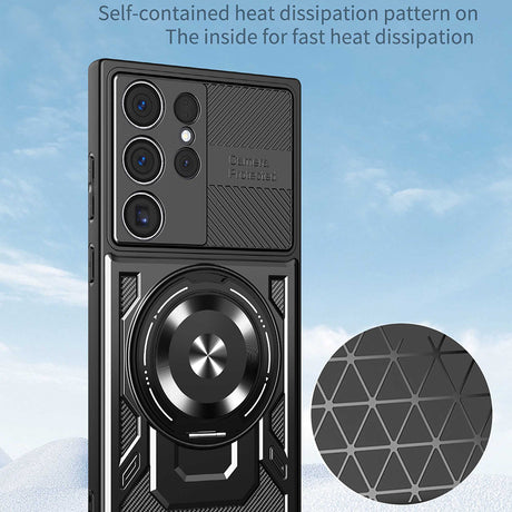 Husa de protectie Techsuit RuggedCam compatibil cu Samsung Galaxy S26 Ultra, Albastru