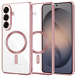 Husa de protectie Techsuit Luxury Crystal MagSafe compatibil cu Samsung Galaxy S26, Roz