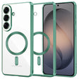 Husa de protectie Techsuit Luxury Crystal MagSafe compatibil cu Samsung Galaxy S26, Verde Deschis