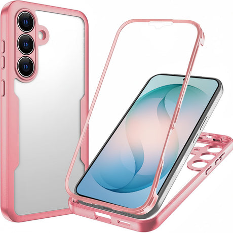 Folie de protectie Techsuit ColorVerse 360 Series + compatibil cu Samsung Galaxy S26 Plus, Roz