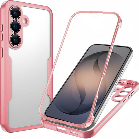 Folie de protectie Techsuit ColorVerse 360 Series + compatibil cu Samsung Galaxy S26, Roz