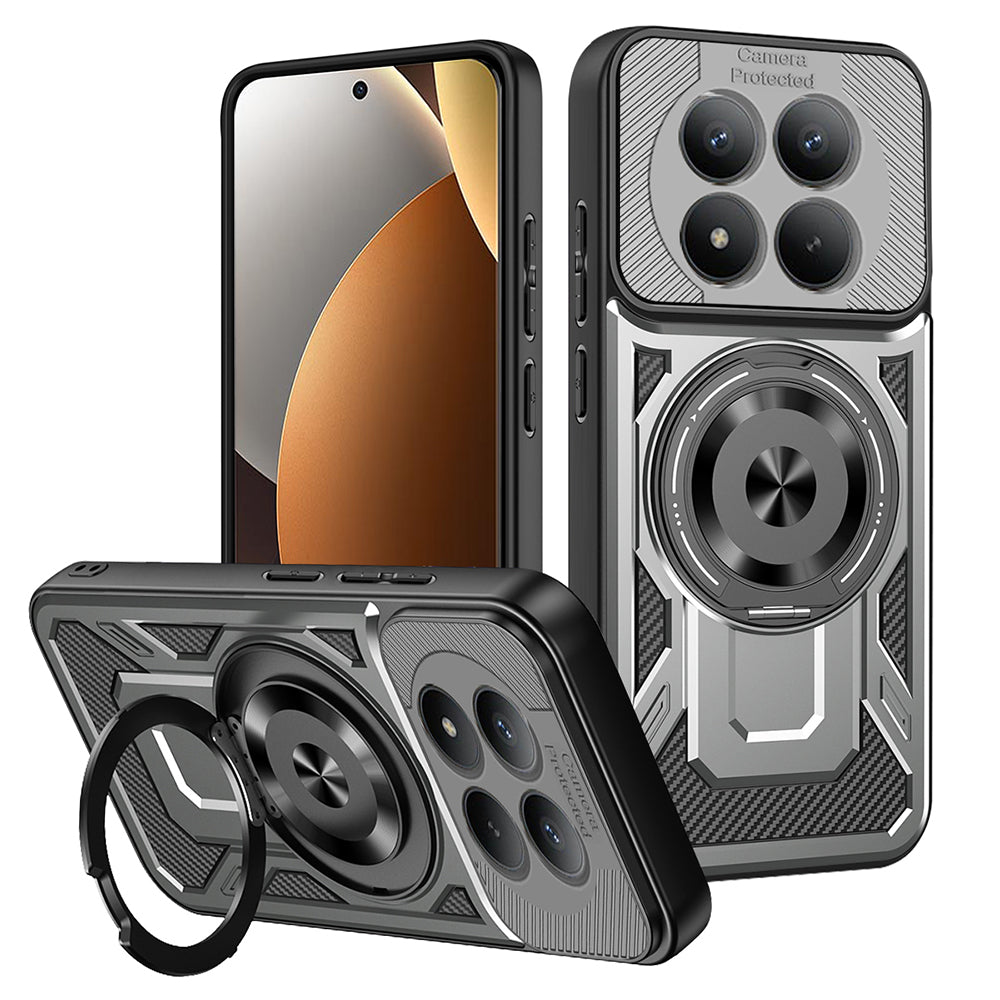 Husa de protectie Techsuit RuggedCam compatibil cu Xiaomi Redmi Note 15 Pro+ 5G / Poco M8 Pro 5G, Gri