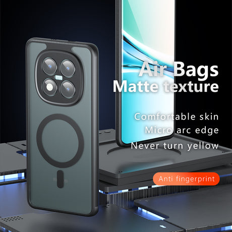 Husa de protectie Techsuit PureFrost MagSafe compatibil cu Xiaomi Redmi Note 15 Pro 5G, Negru Mat