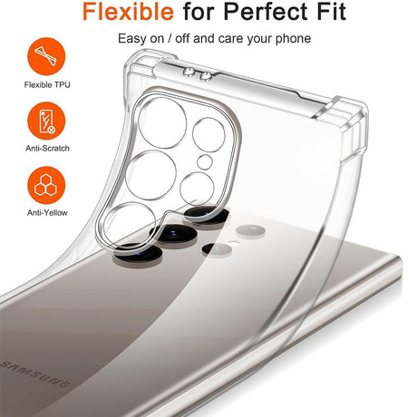Husa de protectie Techsuit Shockproof Clear Silicone MagSafe compatibil cu Samsung Galaxy S26, Transparent