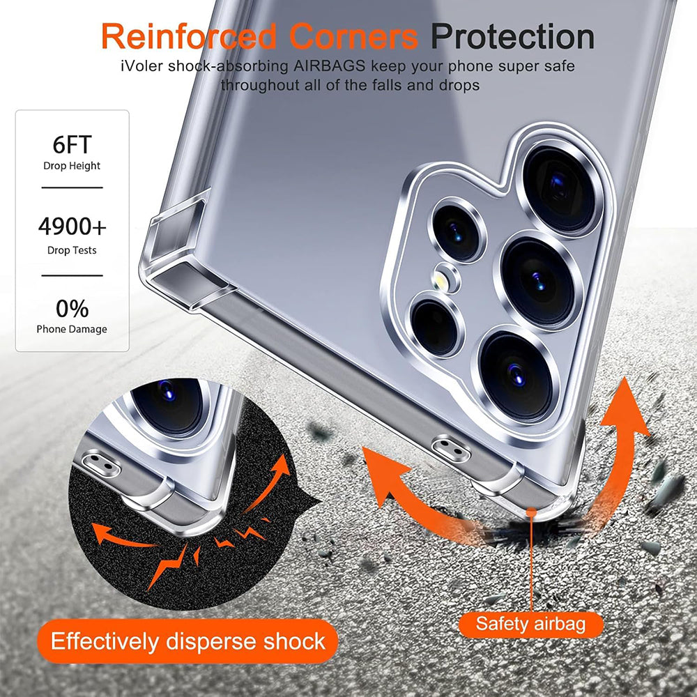 Husa de protectie Techsuit Shockproof Clear Silicone MagSafe compatibil cu Samsung Galaxy S26 Ultra, Transparent