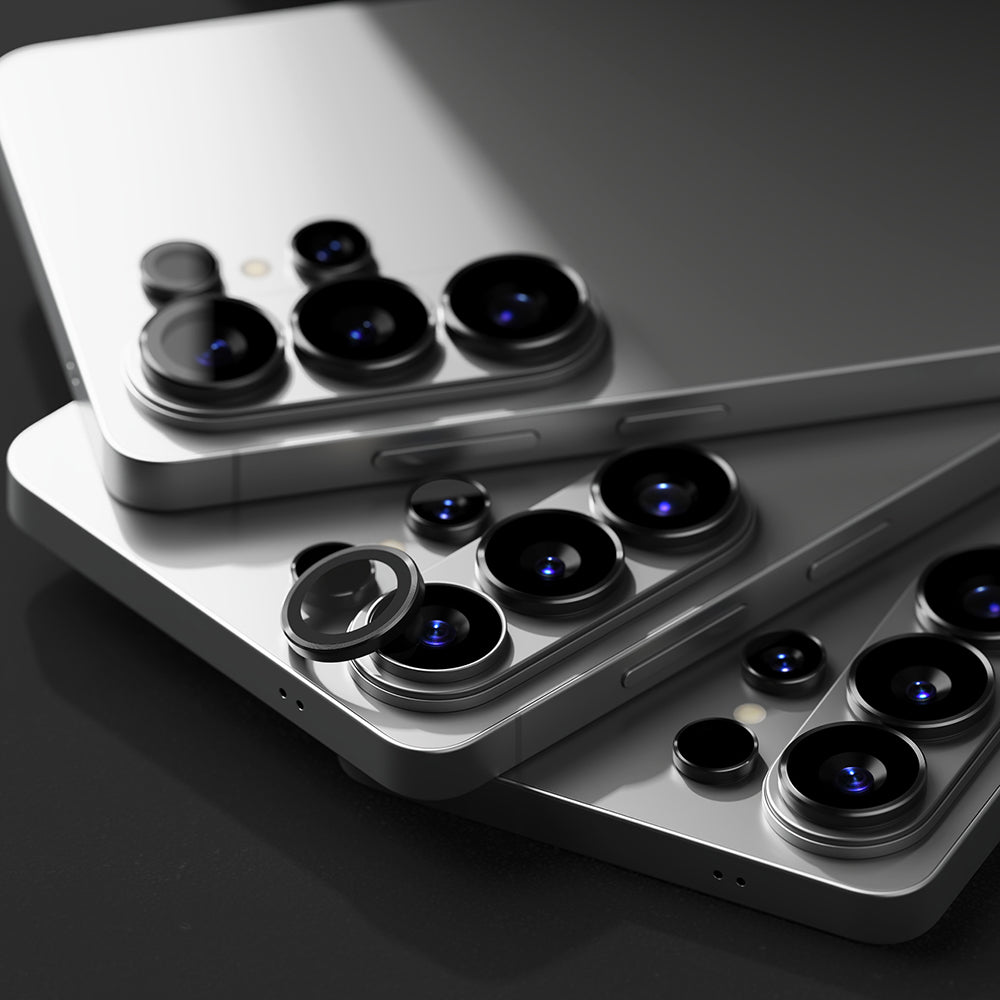 Folie de protectie Ringke Camera Lens Frame Glass (set de 2) compatibil cu Samsung Galaxy S26 Ultra, Negru