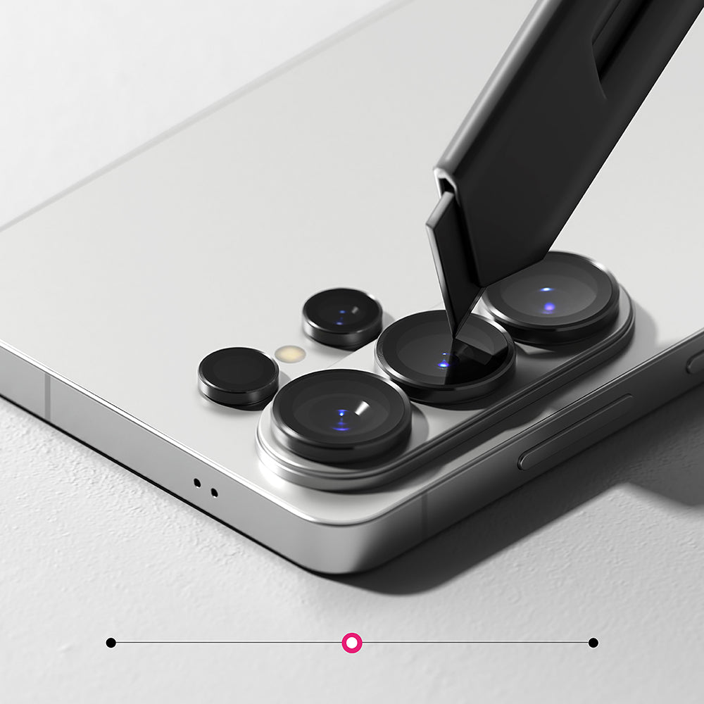 Folie de protectie Ringke Camera Lens Frame Glass (set de 2) compatibil cu Samsung Galaxy S26 Ultra, Negru