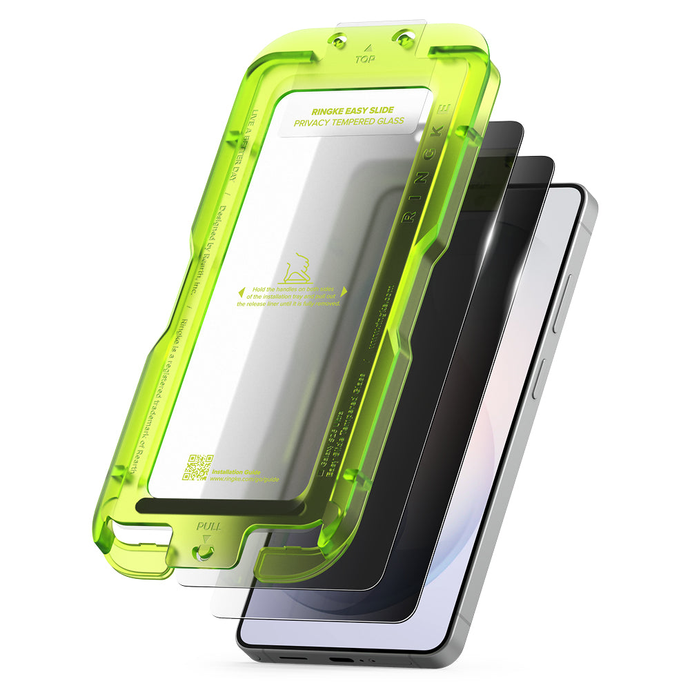 Folie de protectie Ringke Easy Slide Tempered Glass (set de 2) compatibil cu Samsung Galaxy S26 Ultra, Privacy