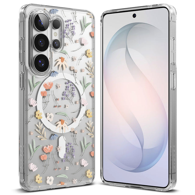 Husa de protectie Ringke Fusion MagSafe compatibil cu Samsung Galaxy S26 Ultra, Dry Flowers