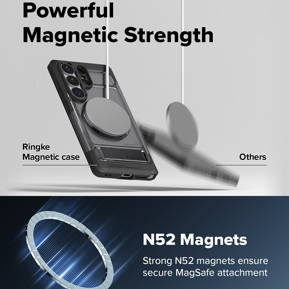 Husa de protectie Ringke UX Magnetic compatibil cu Samsung Galaxy S26 Ultra, Negru Fumuriu