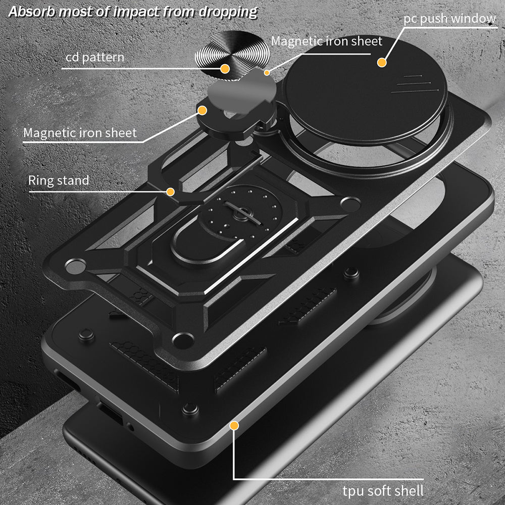 Husa de protectie Techsuit CamShield Series compatibil cu Honor Magic8 Pro, Roz Auriu