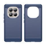 Husa de protectie Techsuit Carbon Silicone compatibil cu Xiaomi Redmi Note 15 Pro 5G, Albastru