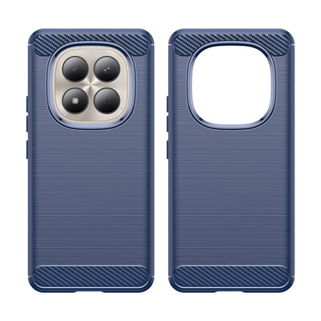Husa de protectie Techsuit Carbon Silicone compatibil cu Xiaomi Redmi Note 15 Pro 5G, Albastru