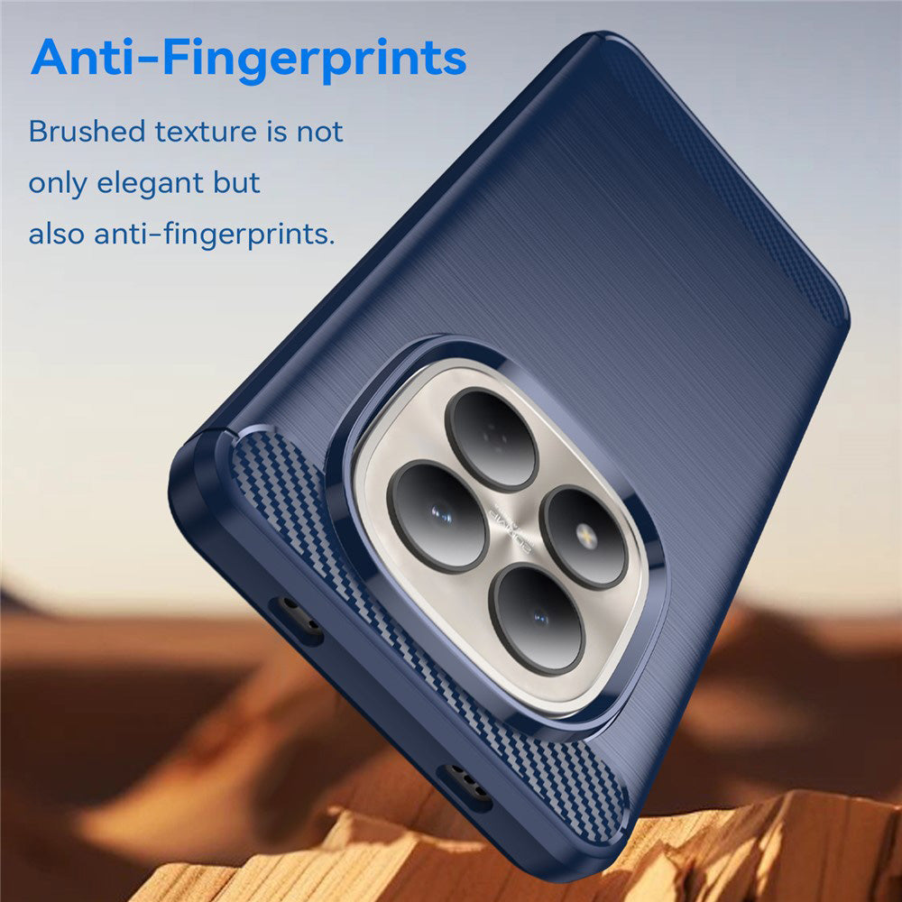 Husa de protectie Techsuit Carbon Silicone compatibil cu Xiaomi Redmi Note 15 Pro 5G, Albastru