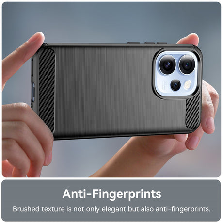 Husa de protectie Techsuit Carbon Silicone compatibil cu Oppo Reno15 Pro, Negru