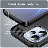 Husa de protectie Techsuit Carbon Silicone compatibil cu Oppo Reno15 Pro, Negru
