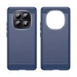 Husa de protectie Techsuit Carbon Silicone compatibil cu Xiaomi Redmi Note 15 5G / Note 15 4G / Poco M8 5G, Albastru