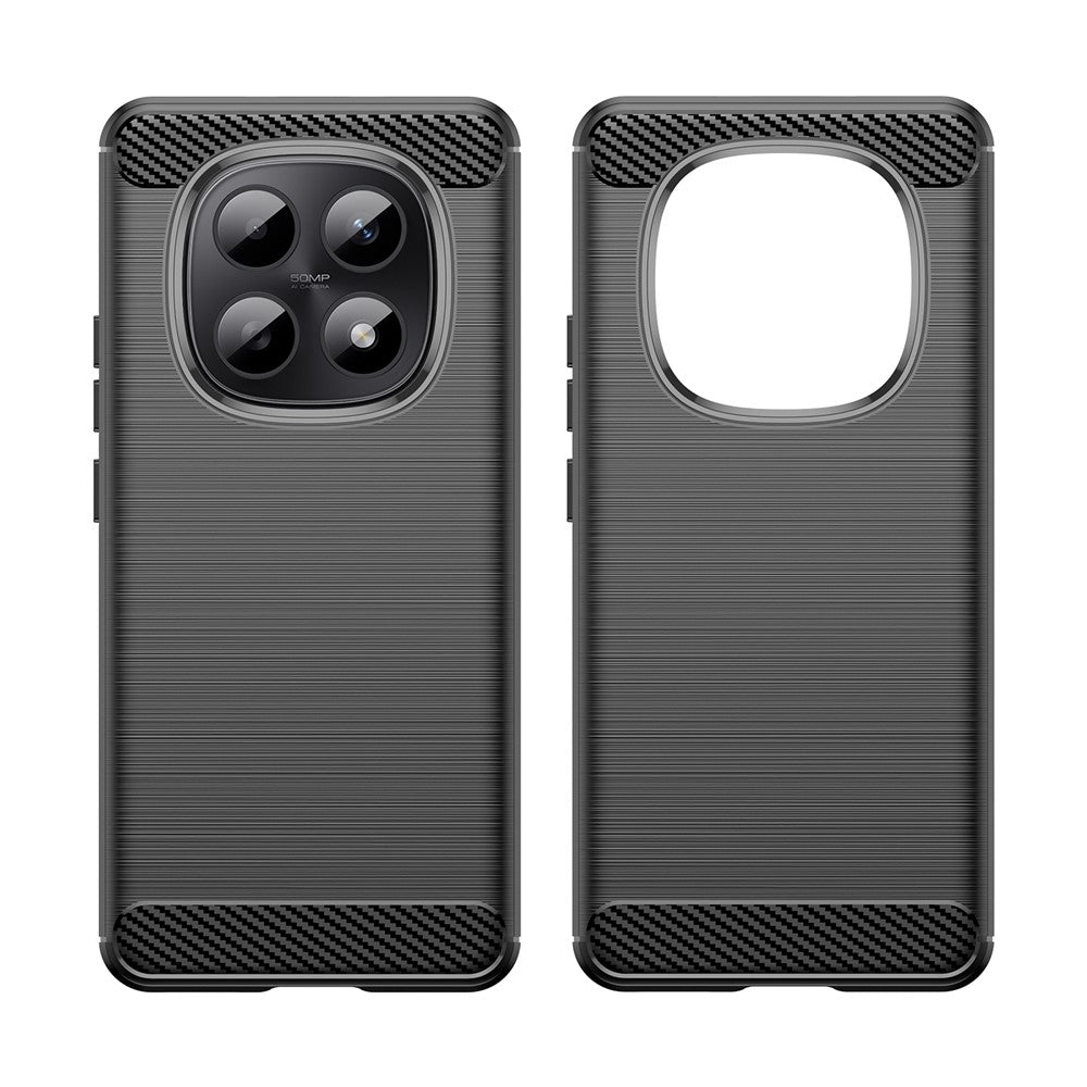 Husa de protectie Techsuit Carbon Silicone compatibil cu Xiaomi Redmi Note 15 5G / Note 15 4G / Poco M8 5G, Negru
