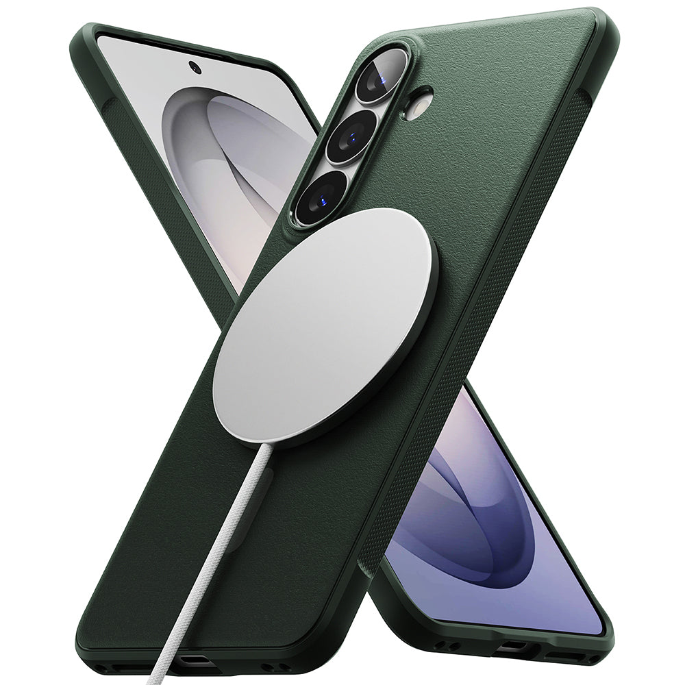 Husa de protectie Ringke Onyx MagSafe compatibil cu Samsung Galaxy S26, Verde Inchis