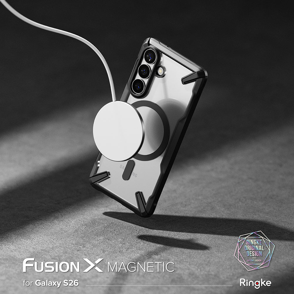 Husa de protectie Ringke Fusion X MagSafe compatibil cu Samsung Galaxy S26, Negru