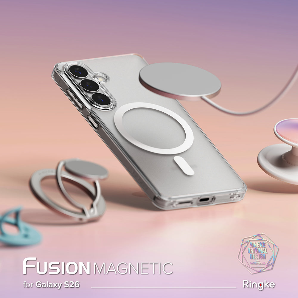 Husa de protectie Ringke Fusion MagSafe compatibil cu Samsung Galaxy S26, Transparent Mat