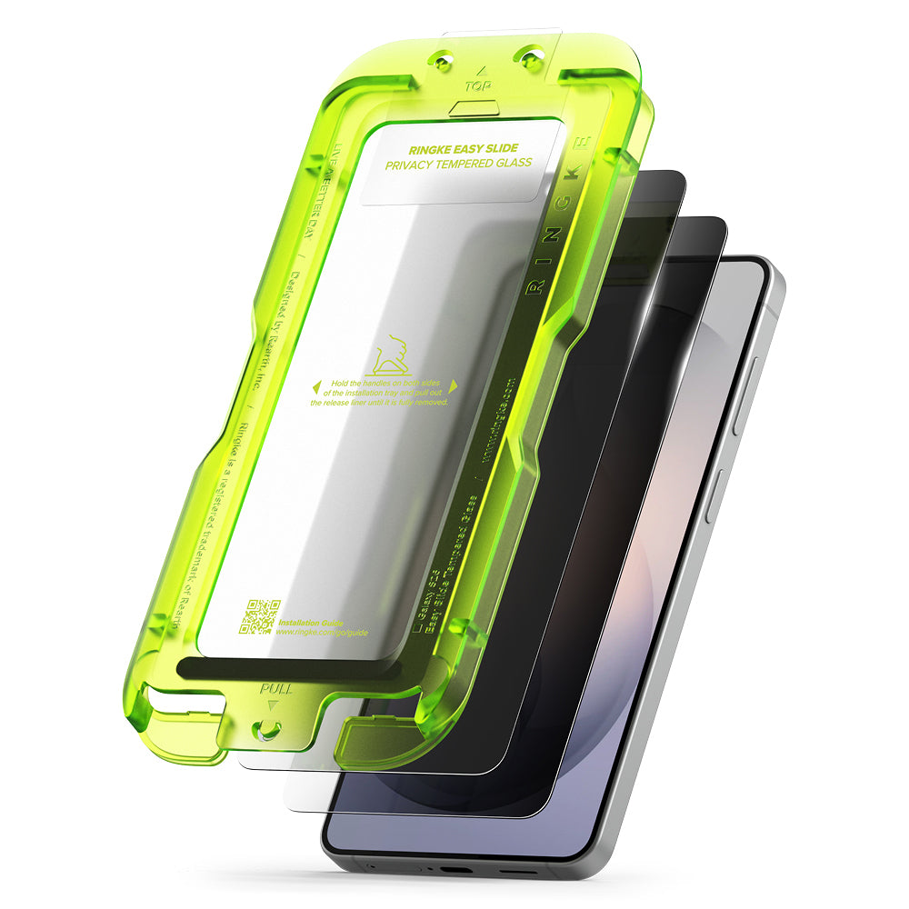 Folie de protectie Ringke Easy Slide Tempered Glass (set de 2) compatibil cu Samsung Galaxy S26, Privacy