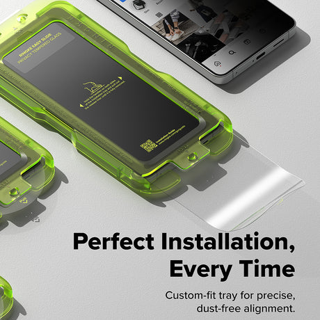 Folie de protectie Ringke Easy Slide Tempered Glass (set de 2) compatibil cu Samsung Galaxy S26, Privacy