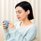 Casti Acefast Aceclip Pro (FA006), OWS Stereo, BT 5.4, Dual-mic Noise Cancelling, 400mAh, IP55, Type-C, Alb