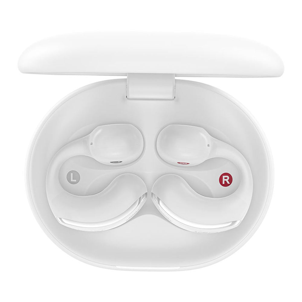 Casti Acefast Aceclip Pro (FA006), OWS Stereo, BT 5.4, Dual-mic Noise Cancelling, 400mAh, IP55, Type-C, Alb
