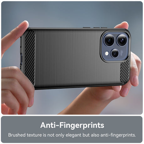 Husa de protectie Techsuit Carbon Silicone compatibil cu Oppo Reno15, Negru