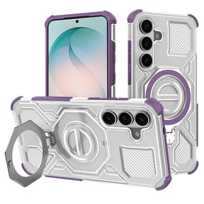 Husa de protectie Techsuit Carbon Shield PRO compatibil cu Samsung Galaxy S26 Plus, Mov Transparent