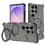 Husa de protectie Techsuit Carbon Shield PRO compatibil cu Samsung Galaxy S26 Ultra, Negru Fumuriu