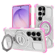 Husa de protectie Techsuit Carbon Shield PRO compatibil cu Samsung Galaxy S26 Ultra, Roz Transparent