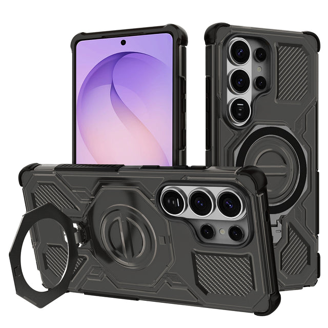 Husa de protectie Techsuit Carbon Shield PRO compatibil cu Samsung Galaxy S26 Ultra, Negru