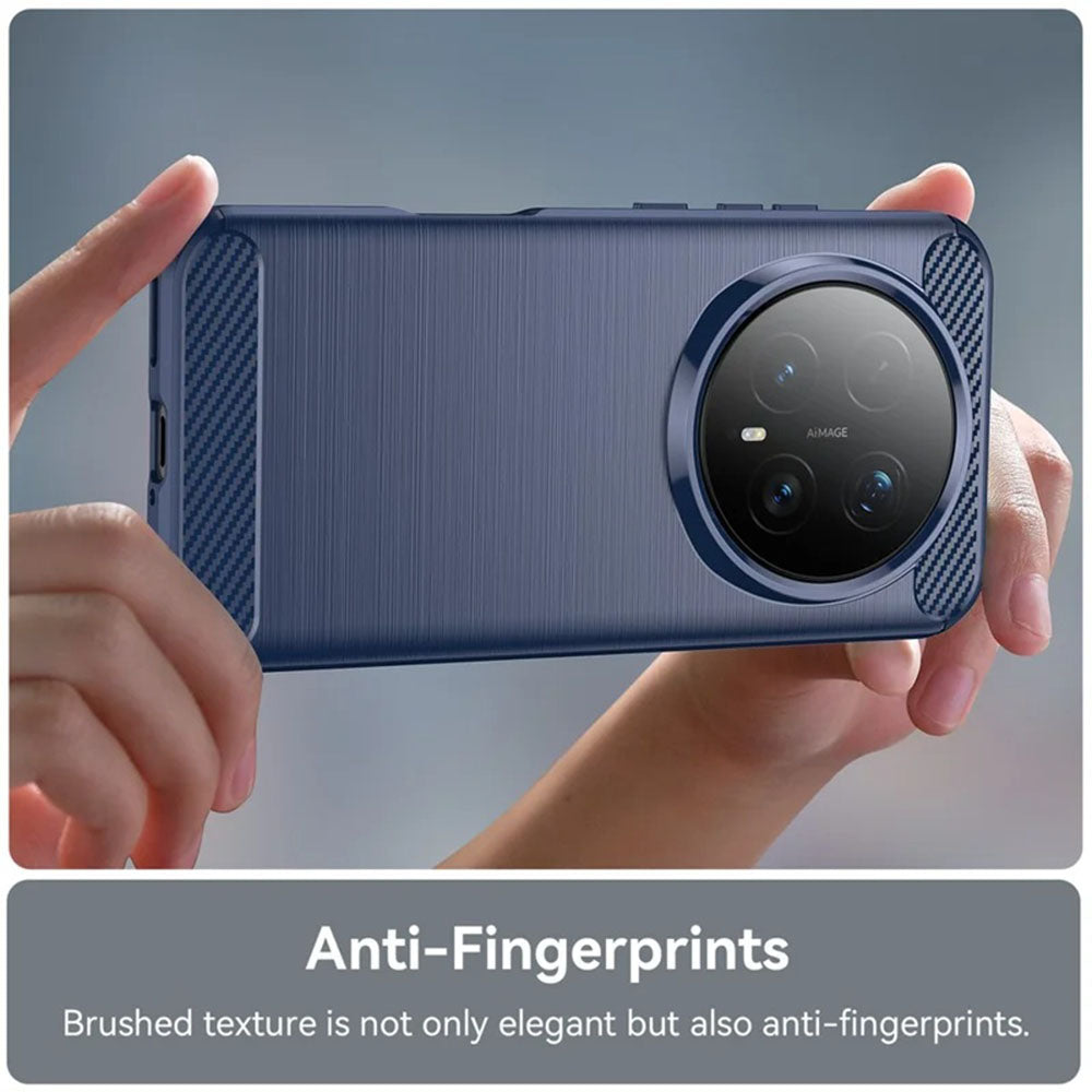 Husa de protectie Techsuit Carbon Silicone compatibil cu Honor Magic8 Pro, Albastru