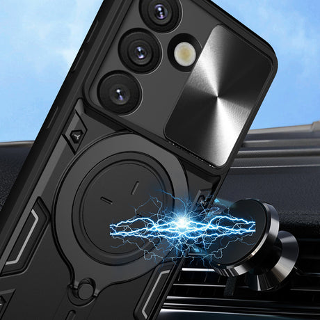 Husa de protectie Techsuit CamGuard Pro compatibil cu Oppo Reno15, Negru