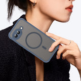 Husa de protectie Techsuit HaloFrost II MagSafe compatibil cu Google Pixel 10a, Bleumarin