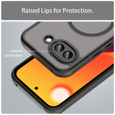 Husa de protectie Techsuit HaloFrost II MagSafe compatibil cu Google Pixel 10a, Negru