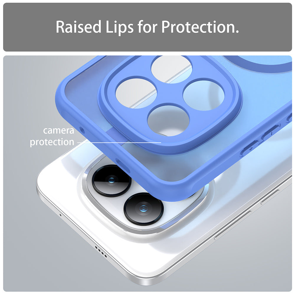 Husa de protectie Techsuit HaloFrost II MagSafe compatibil cu Xiaomi Redmi Note 15 Pro+ 5G / Poco M8 Pro 5G, Albastru Cer